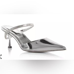 Simkhai
Kaian 60mm crystal-embellished mules